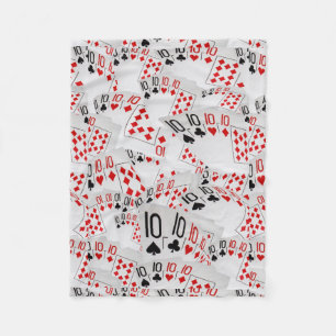 Couverture Polaire Jouer Des Dents De Cartes Dans Un Motif En Couches