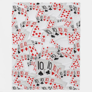 Couverture Polaire Jouer Des Dents De Cartes Dans Un Motif En Couches