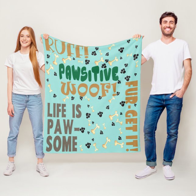 Couverture Polaire Jouer K9 Doge Art Amoureux de les chiens douillets (En situation)