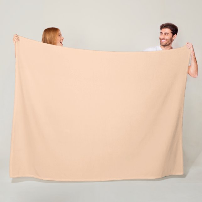 Couverture Polaire Jouer Peach Beige (En situation)