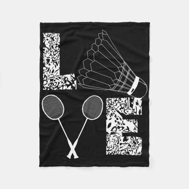 Couverture Polaire Joueur Badminton Badminton Lover Shuttle (Devant)