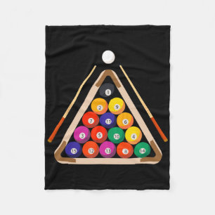 Couverture Polaire Joueur Billard Et Billard Stick