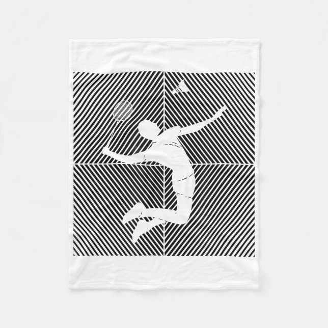 Couverture Polaire Joueur de badminton Shuttle Badminton (Devant)