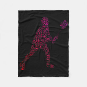 Couverture Polaire Joueur de badminton squash Badminton Volant