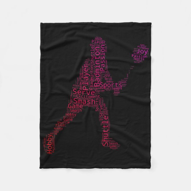Couverture Polaire Joueur de badminton squash Badminton Volant  (Devant)