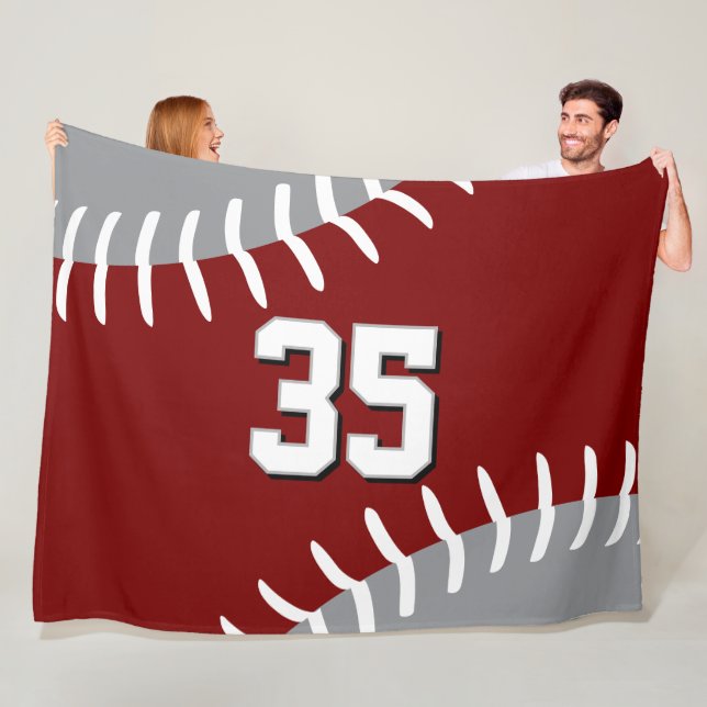 Couverture Polaire joueur de baseball softball de n'importe quelle co (En situation)