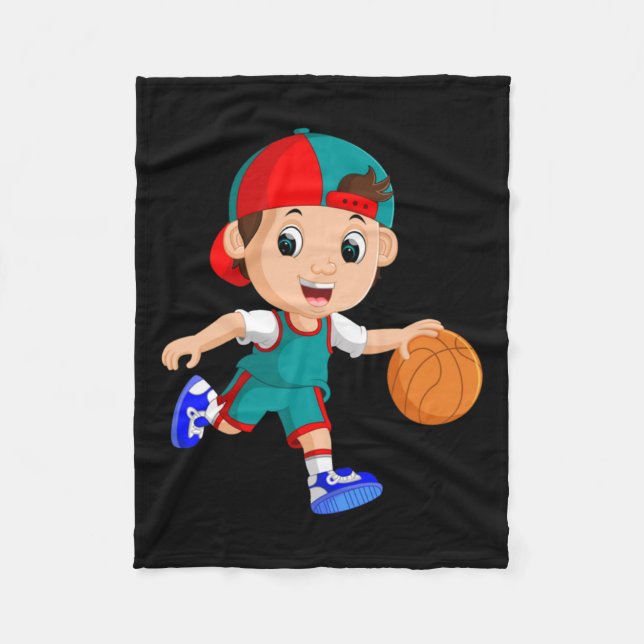 Couverture Polaire Joueur de basket-ball (2) (Devant)