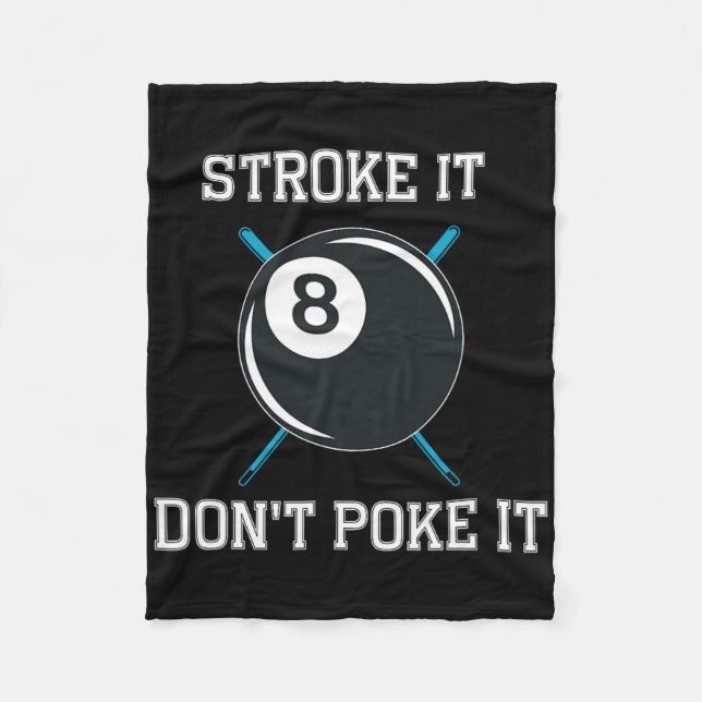 Couverture Polaire Joueur de billard de billard Snooker Drôle Stroke  (Devant)