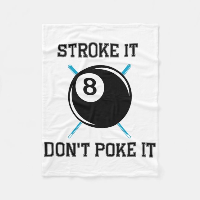 Couverture Polaire Joueur de billard de billard Snooker Drôle Stroke  (Devant)