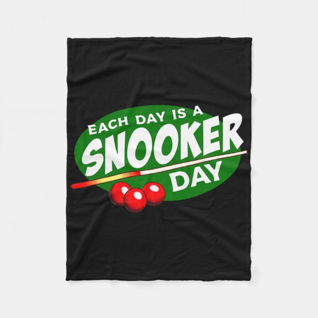 Couverture Polaire Joueur de billard Snooker Pool Jeu Lover Drôle (Devant)