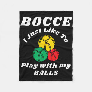 Couverture Polaire Joueur de Bocce Byll Humour Amusant Citation 