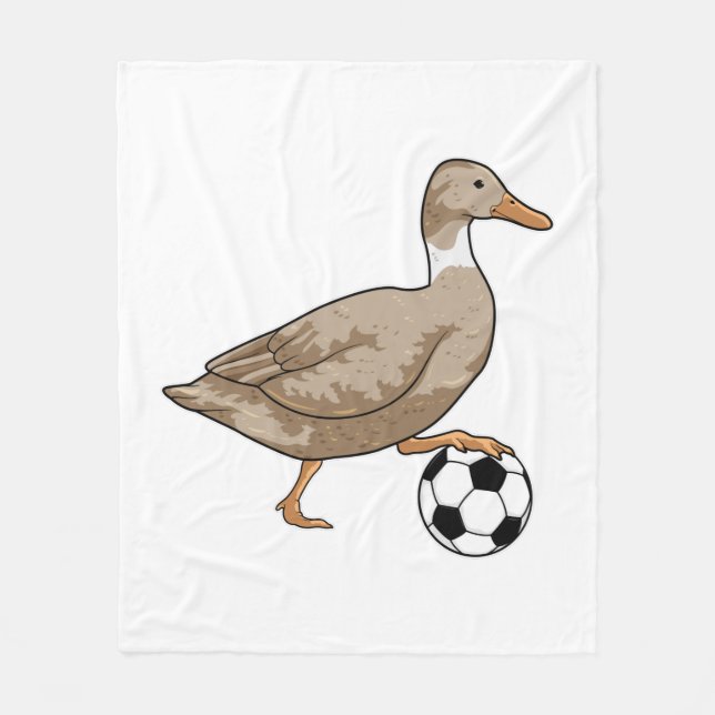 Couverture Polaire Joueur de football canard (Devant)