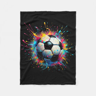Couverture Polaire Joueur de football cool Sport pour garçons hommes