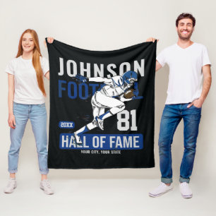 Couverture Polaire JOUEUR DE Football Personnalisé Équipe NUMBER Spor