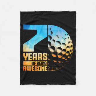 Couverture Polaire Joueur de golf garçons 7e anniversaire Golf 7 ans