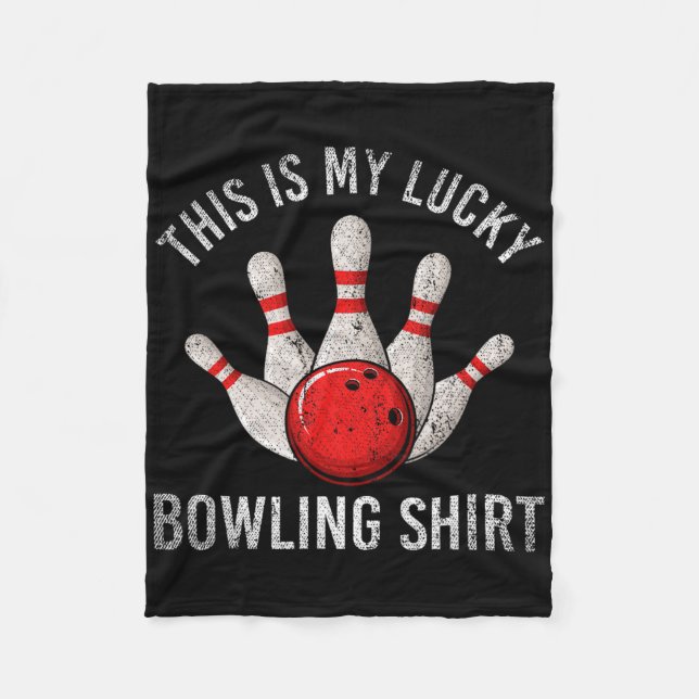 Couverture Polaire Joueur De L'Équipe De Bowling C'Est Ma Chemise De  (Devant)