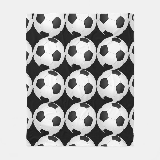 Couverture Polaire Joueur de soccer Ball Joueur Fleece Blanket (Devant)