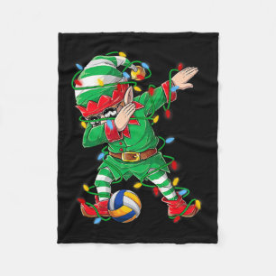 Couverture Polaire Joueur de volley-ball Mb Elf Dabbing Christmas Dab