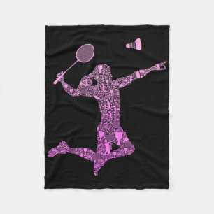 Couverture Polaire Joueuse de badminton navette filles femmes