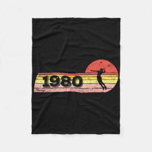 Couverture Polaire Joueuse de badminton Née en 1980 Anniversaire Vint