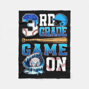 Couverture Polaire Jouons à la rentrée scolaire de 3e année Baseball 
