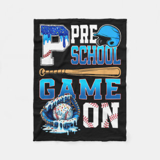 Couverture Polaire Jouons Préscolaire Retour à l'école Baseball Drip 