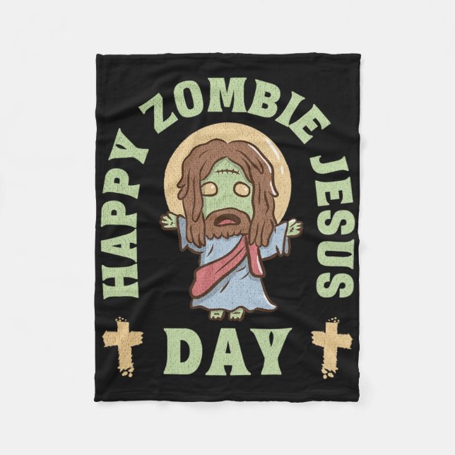 Couverture Polaire Jour de Jésus zombie  (Devant)