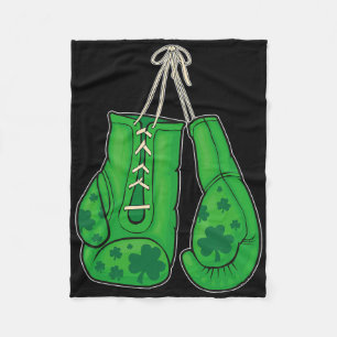 Couverture Polaire Jour de la Saint Patrick Boxer Gants Vert Lucky Sh