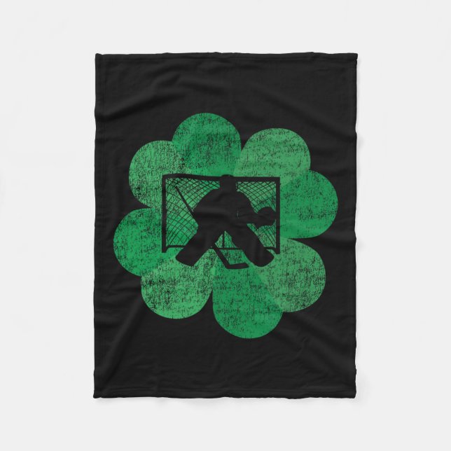 Couverture Polaire Jour de la Saint Patrick quatre feuilles Clover -  (Devant)