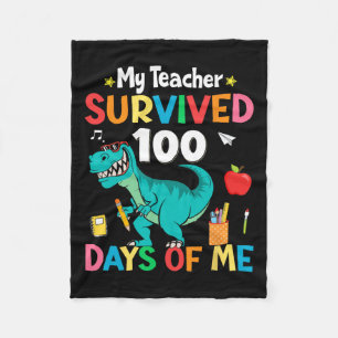 Couverture Polaire Jour De L'École Mon Professeur A Survécu 100 Jours