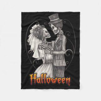 Couverture Polaire Jour De Mariage D'Halloween En Octobre - Mariée Et