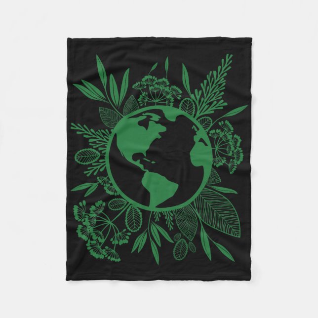 Couverture Polaire Jour des terres Live Green Peace (Devant)
