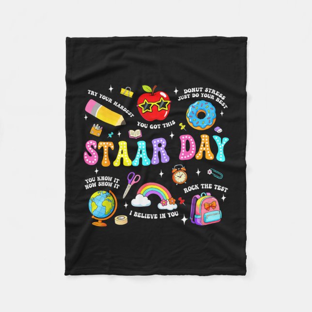 Couverture Polaire Jour d'examen Staar enseignant élève positif ensei (Devant)
