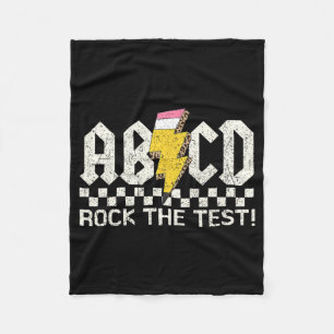 Couverture Polaire Jour Enseignant Test Retro Abcd Rock Test Jour Sch