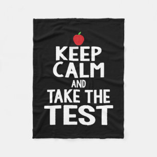 Couverture Polaire Jour Gardez Le Calme &amp ; Prenez L'Examen De Tes