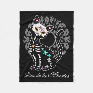 Couverture Polaire Jour Girly du chat mignon mort