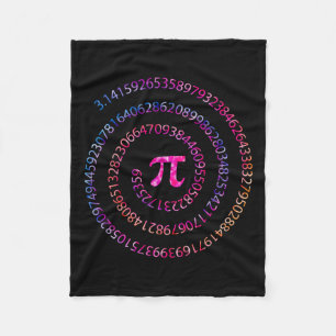 Couverture Polaire Jour Pi 3.14 Chiffres Spiral Pi Enseignante Math F