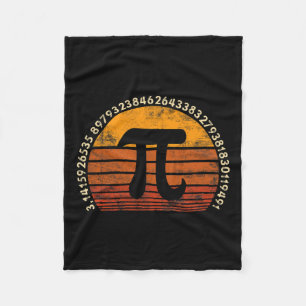 Couverture Polaire Jour Pi 3.14 Symbole Rétro Masse Enseignant Amour