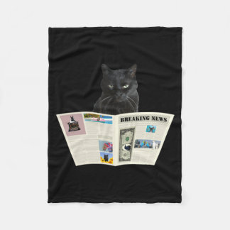 Couverture Polaire Journal Actualités en direct Chat noir au journal 
