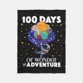 Couverture Polaire Jours De L'École Astronaut Space Boys Enfants 100e