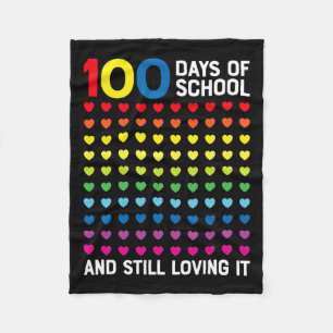 Couverture Polaire Jours De L'École Toujours Aimer Il Coeur 100ème Jo