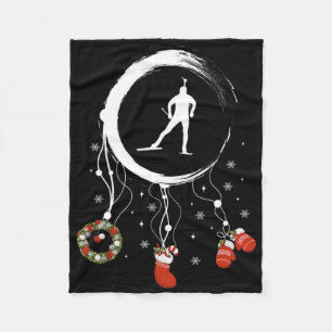 Couverture Polaire Joy Dreamcatcher Ski Vacances Joyeux Noël Biat