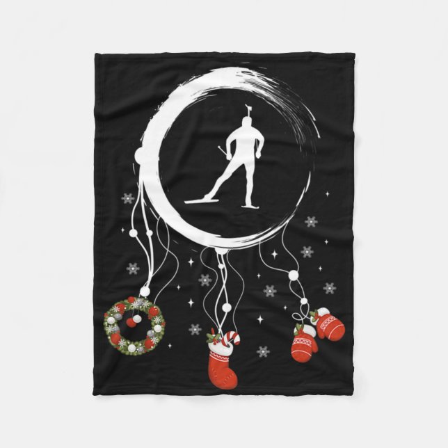 Couverture Polaire Joy Dreamcatcher Ski Vacances Joyeux Noël Biat (Devant)