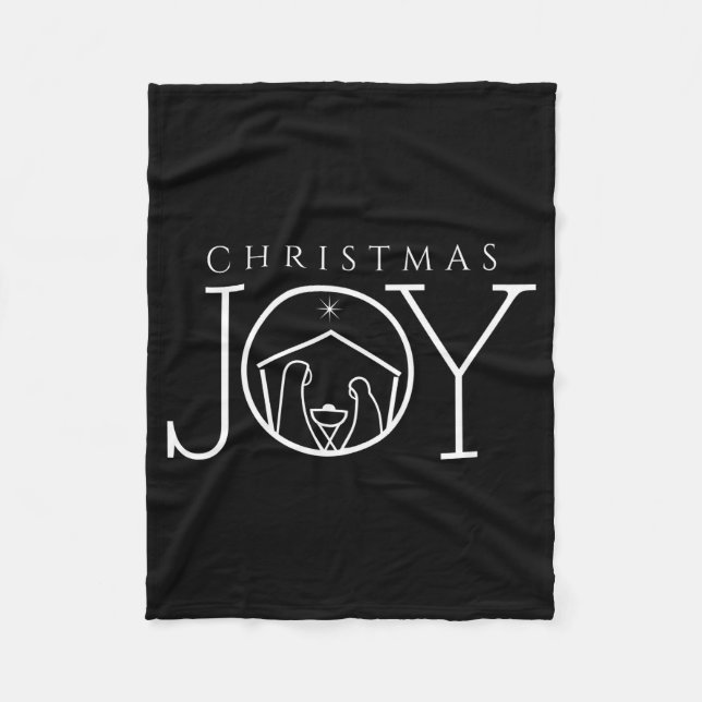 Couverture Polaire Joy Nativity Christian Religious Christmas  (Devant)
