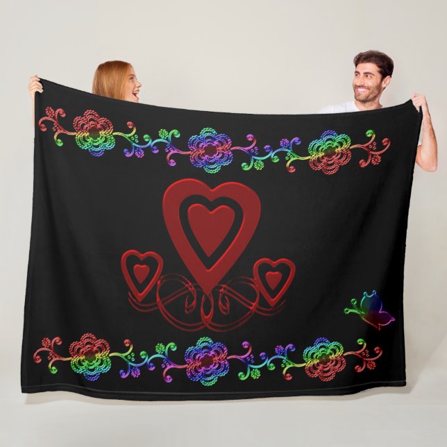 COUVERTURE POLAIRE JOY VALENTINE DAY (En situation)