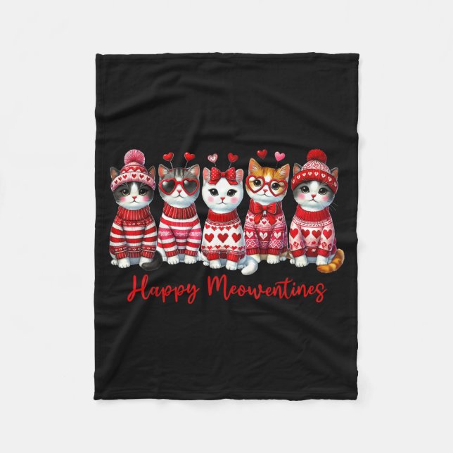 Couverture Polaire Joyeuse Fête de la Saint-Valentin Drôle Cadeau Fêt (Devant)