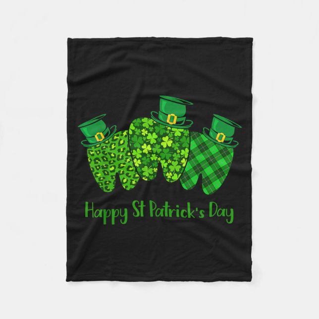 Couverture Polaire Joyeuse Saint-Patrick Dentale Istant Tooth Irish G (Devant)