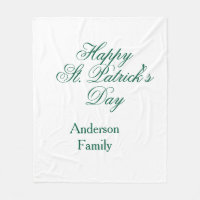Joyeuse Saint-Patrick famille nom vert minimal