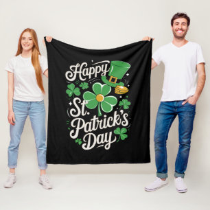 Couverture Polaire Joyeuse Saint-Patrick Patrimoine Irlandais St Patt