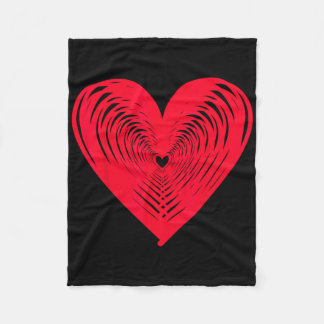 Couverture Polaire Joyeuse Saint-Valentin Cœur d'amour 